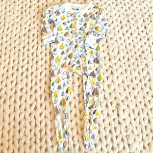 Clover Baby Sailboat Footie Size 0-3m